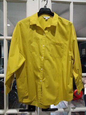 OLD NAVY Citrus Green Oversized Boyfriend Shirt